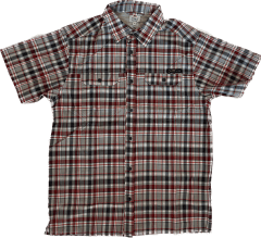 Camisa Outdoor Escocesa Gris marengo/concho de vino