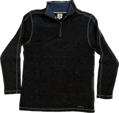 Chaleco medio cierre, Gris marengo