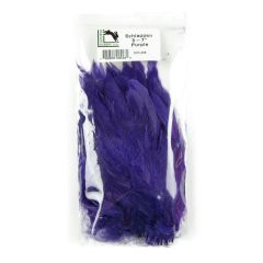 Strung Saddle Hackle Purple
