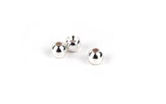 Tungsten Slotted Beads Silver