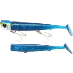 T-tail soft lure set, Tsurinoya 35 gr. 110 mm azul