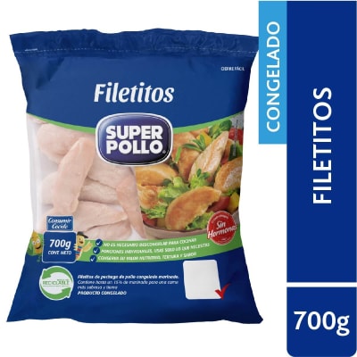 SUPER POLLO  FILETITOS DE POLLO CONGELADO 700GR