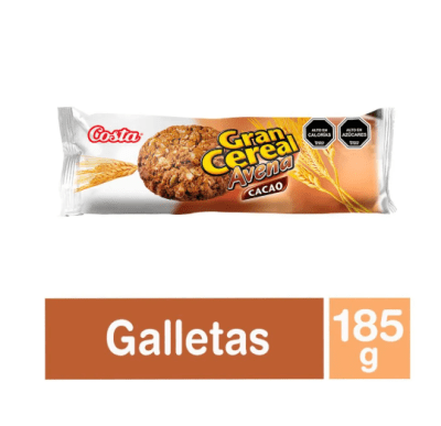 GALLETA GRAN CEREAL 185GR AVENA CACAO