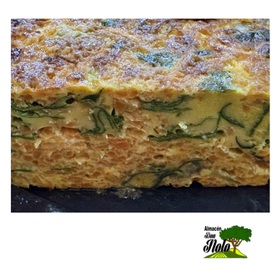 TORTILLA DE VERDURAS CON AGREGADO