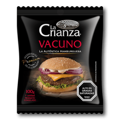 LA CRIANZA HAMBURGUESA VACUNO 100GR
