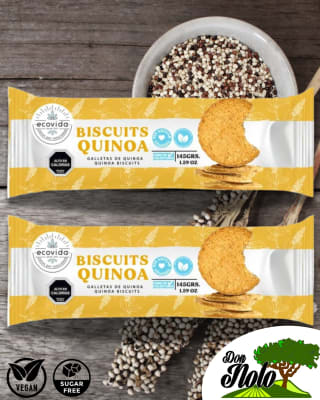 ECOVIDA BISCUITS 145GR QUINOA
