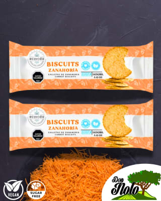 ECOVIDA BISCUITS 145GR ZANAHORIA