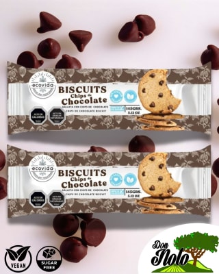 ECOVIDA BISCUITS 145GR CHIPS DE CHOCOLATE