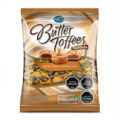 BUTTER TOFFEES 350GR SURTIDOS ARCOR
