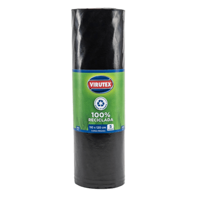 BOLSA PARA BASURA 110X120 CARGA PESADA VIRUTEX