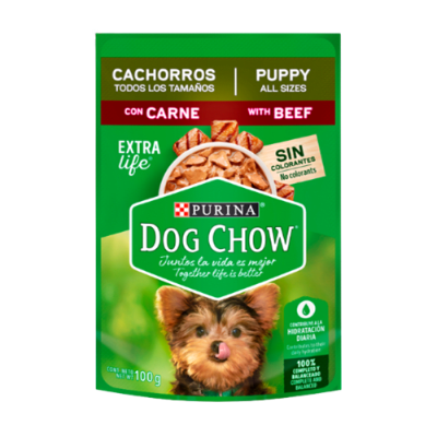 DOG CHOW SOBRE CACHORROS CARNE 100GR