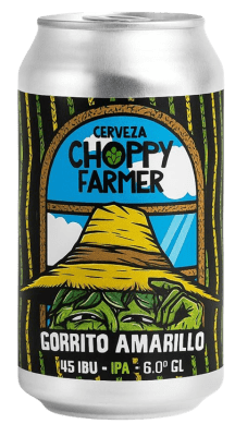 SOMBRERO AMARILLO 330cc LATA CHOPPY FARMER