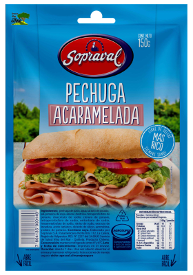 PECHUGA DE PAVO ACARAMELADA 150GR