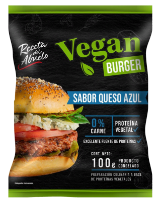 VEGAN BURGER SABOR QUESO AZUL RECETA DEL ABUELO