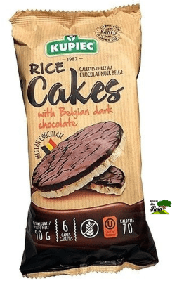 GALLETA DE ARROZ CON CHOCOLATE BITTER BELGA 60GR