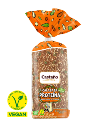 PAN SEMILLA 400gr CALABAZA +PROTEINA CASTAÑO