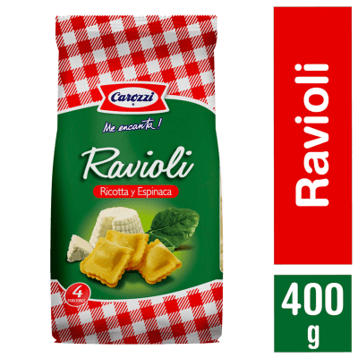 RAVIOLI RICOTTA Y ESPINACA 400GR