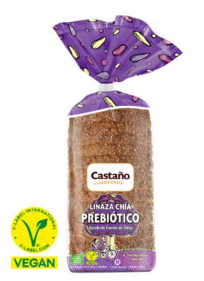 PAN SEMILLA 400gr LINAZA CHIA +PREBIOTICO CASTAÑO