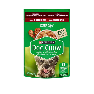 DOG CHOW SOBRE CORDERO 100GR