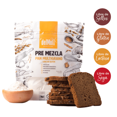 delMoli PAN MOLDE MULTIGRANO 400GR