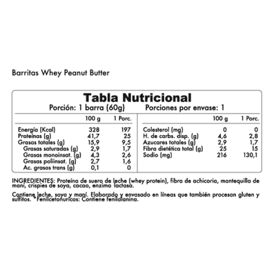 WINKLER PROTEIN BAR 60gr PEANUT BUTTER