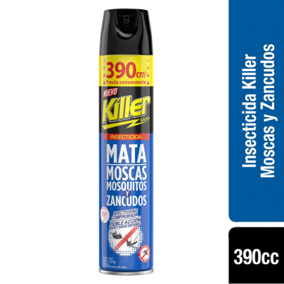KILLER MATA MOSCAS, MOSQUITOS Y ZANCUDOS 390cc