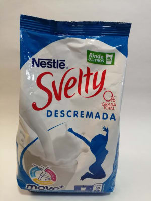 SVELTY LECHE DESCREMADA EN POLVO 800gr