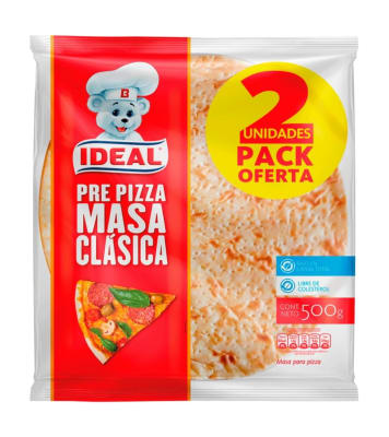 IDEAL MASA PIZZA REDONDA 500GR
