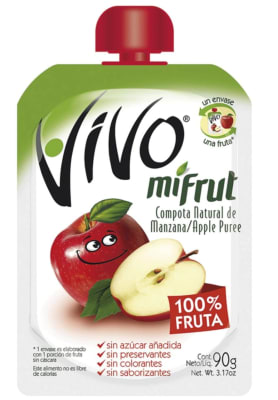 VIVO MI FRUT MANZANA 90GR