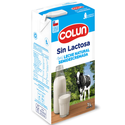 COLUN LECHE SEMIDESCREMADA SIN LACTOSA 1L
