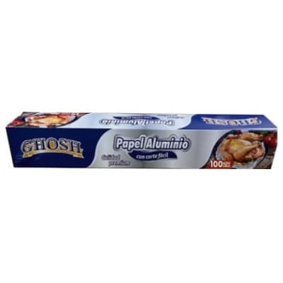 PAPEL ALUMINIO 100MTS GHOSH