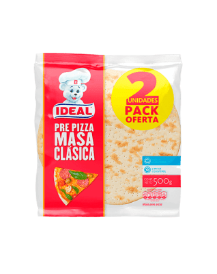 IDEAL MASA PIZZA REDONDA 500GR