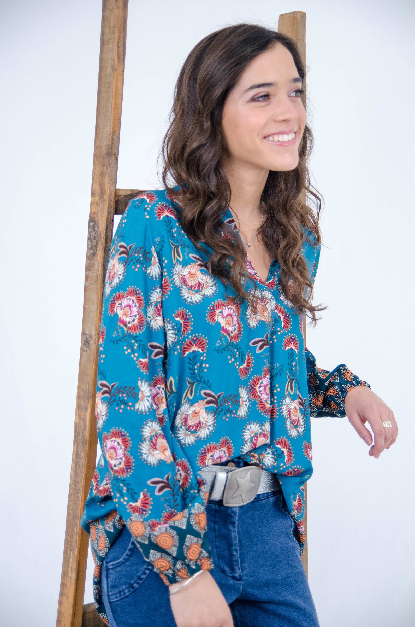 Blusas en viscosa estampada Clearance