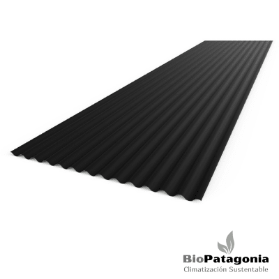 Plancha Zinc-Alum Ondulada Negro 0,35 x 851 x 3660 Plancha Zinc-Alum Ondulada Negro 0,35 x 851 x 3660