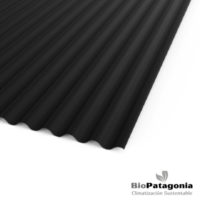 Plancha Zinc-Alum Ondulada Negro 0,35 x 851 x 3660 Plancha Zinc-Alum Ondulada Negro 0,35 x 851 x 3660