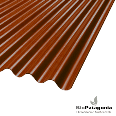 Plancha Zinc-Alum Ondulada Rojo 0,35 X 851 X 3660 Plancha Zinc-Alum Ondulada Rojo 0,35 X 851 X 3660