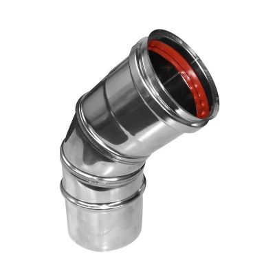 Codo 135º Pellet 80 mm AC Inox. Codo 135º Pellet 80 mm AC Inox.
