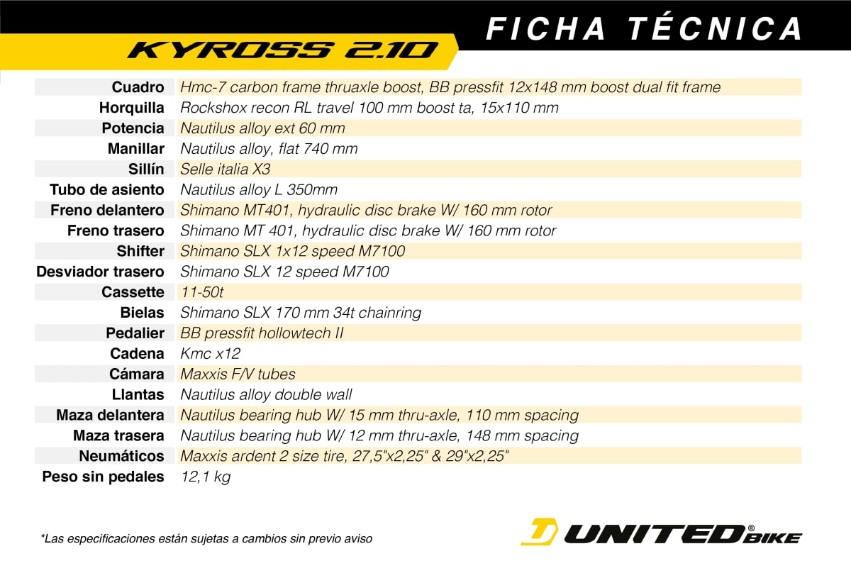 KYROSS 2.1 27.5 TL-BK3