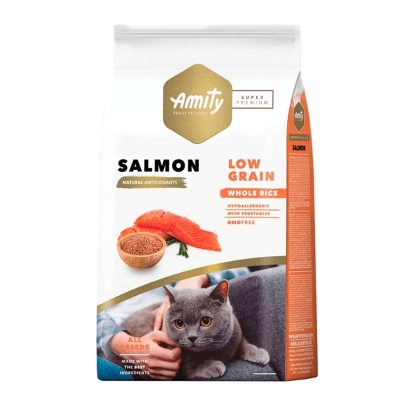 AMITY CAT ADULTO SALMON SP LOW GRAIN AMITY CAT ADULTO SALMON SP LOW GRAIN