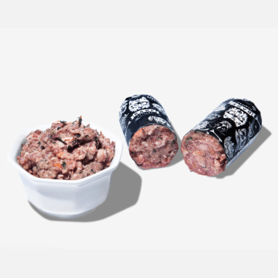 BARF DIETA DE CERDO PARA PERROS. CAJA 4KG - (CONTIENE 20 UNIDADES DE 200G)