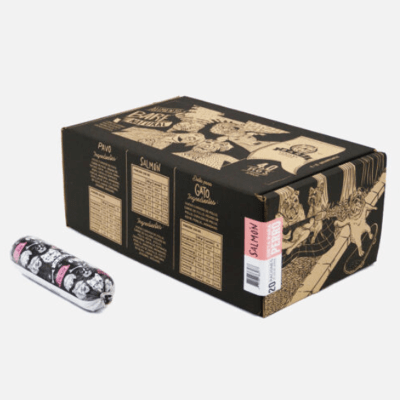 BARF DIETA DE SALMON PARA PERROS. CAJA 4KG - (CONTIENE 20 UNIDADES DE 200G)