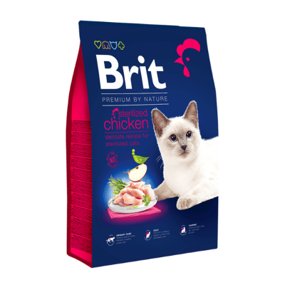 BRIT PREMIUM BY NATURE - CAT STERILIZED CHICKEN 8kg