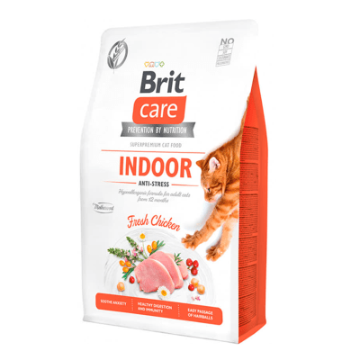 BRIT CARE CAT GRAIN FREE INDOOR ANTI-STRESS FRESH CHICKEN