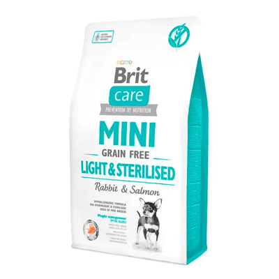BRIT CARE DOG MINI GRAIN FREE LIGHT & STERILIZED