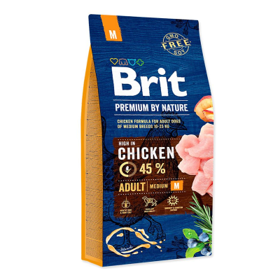 BRIT PREMIUM BY NATURE ADULTO RAZA MEDIANA