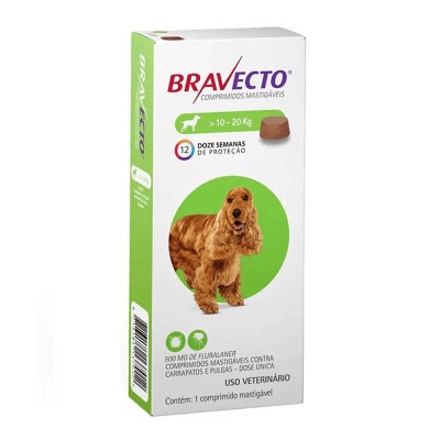 BRAVECTO 1COMPRIMIDO PERRO 10-20KG BRAVECTO 1COMPRIMIDO PERRO 10-20KG