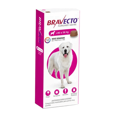 BRAVECTO 1COMPRIMIDO PERRO 40-56KG BRAVECTO 1COMPRIMIDO PERRO 40-56KG