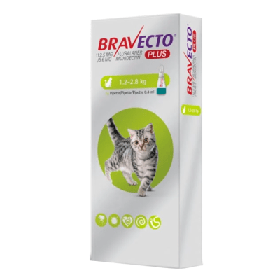 BRAVECTO PLUS GATO 1.2-2.8KG