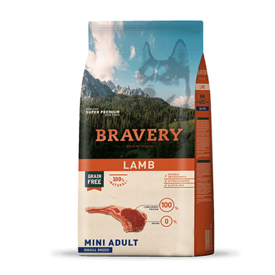 BRAVERY DOG ADULTO RAZA PEQUEÑA CORDERO