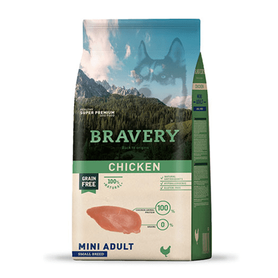 BRAVERY DOG ADULTO RAZA PEQUEÑA POLLO